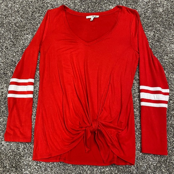 💥MAKE OFFER💥 Express Knot-Tie Blouse - Picture 1 of 4